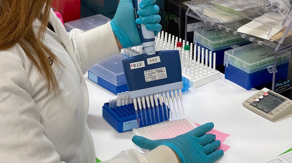 Sawin Biomedicals R&D setup and laboratory workflow
